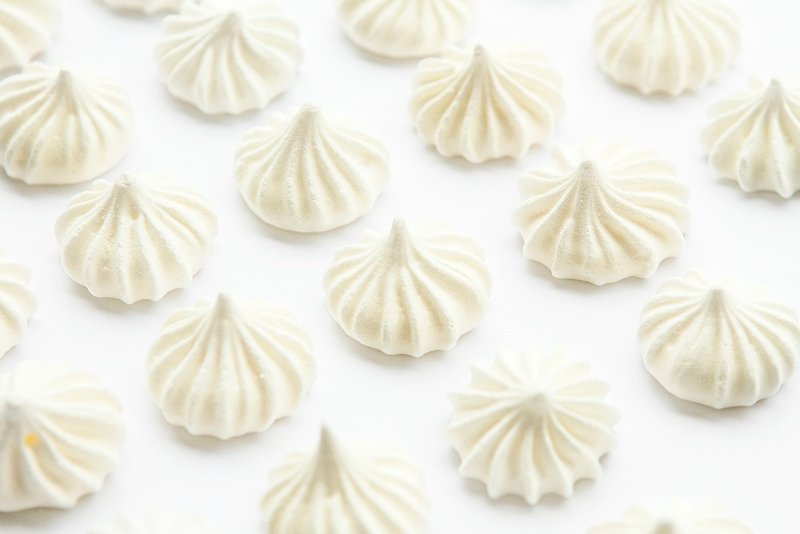 White Water Drop Marin Sugar X Basic 60 pieces | Fast shipping meringue snack afternoon tea - Cake & Desserts - Fresh Ingredients White