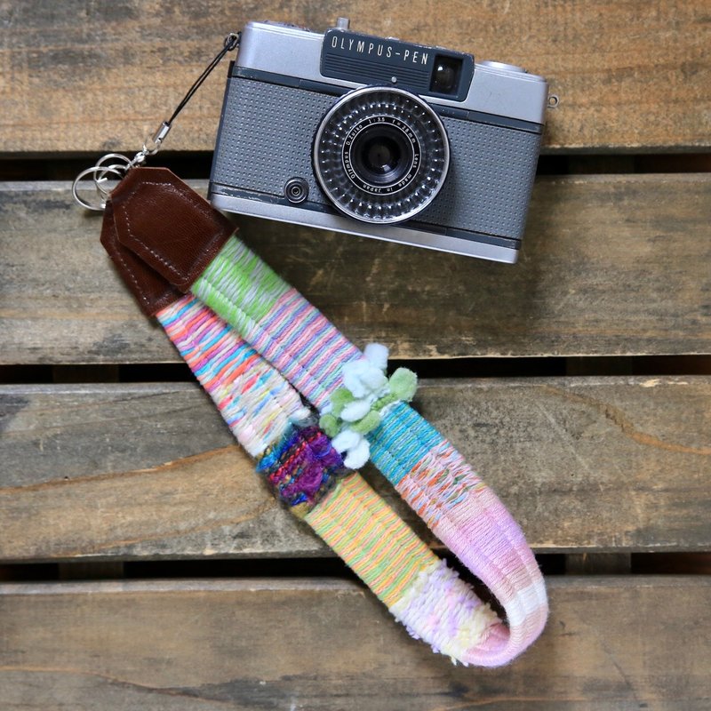 Yarn hand strap #11 - Camera Straps & Stands - Cotton & Hemp Multicolor