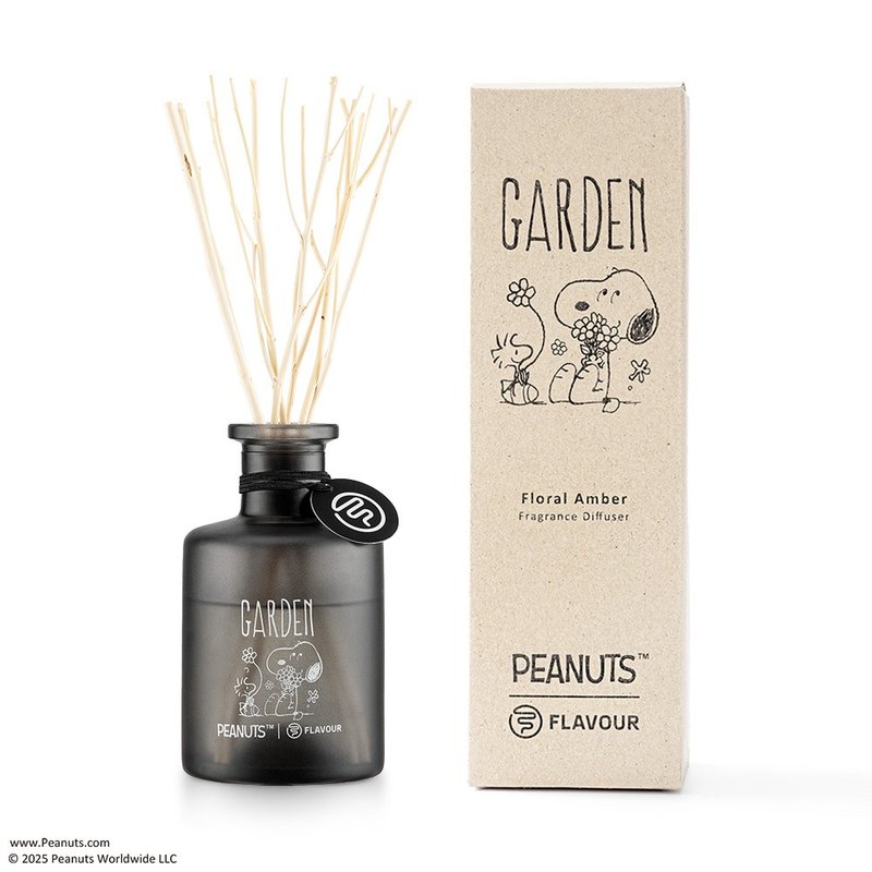 FLAVOUR x PEANUTS聯名系列  GARDEN|香氛擴香|琥珀花香調 - 香氛/精油/擴香 - 精油 黑色