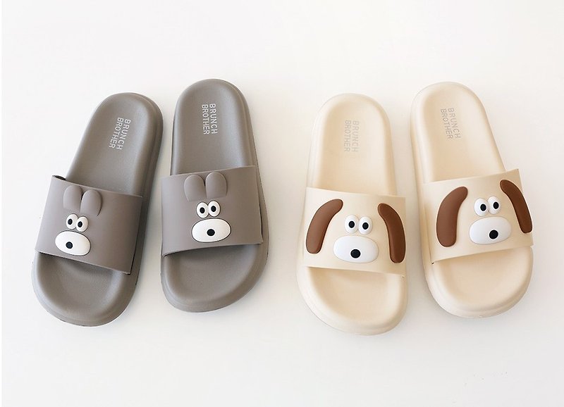 Romane Brunch brother brunch brothers cute cultural and creative dog rabbit rabbit indoor slippers