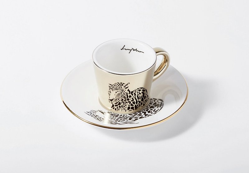 LUYCHO Amur Leopard (Espresso Cup 90ml) - Cups - Pottery Gold