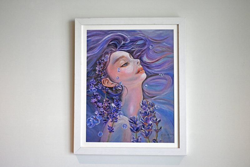 [Ueo essential oil fragrance prints] Relaxing soul mural prints jointly signed by artists with frames - Posters - Essential Oils 