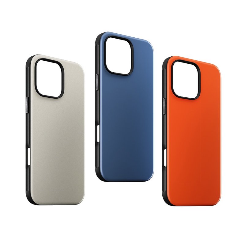 NOMAD iPhone 16 Pro 6.3-Sports color cool protective case - เคส/ซองมือถือ - พลาสติก ขาว