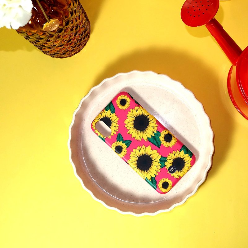 iPhone Case Cover 7 8 plus 10 11 Pro Max X XR i8 + ix S10 Note 10 P30 Sunflower - 手機殼/手機套 - 塑膠 多色