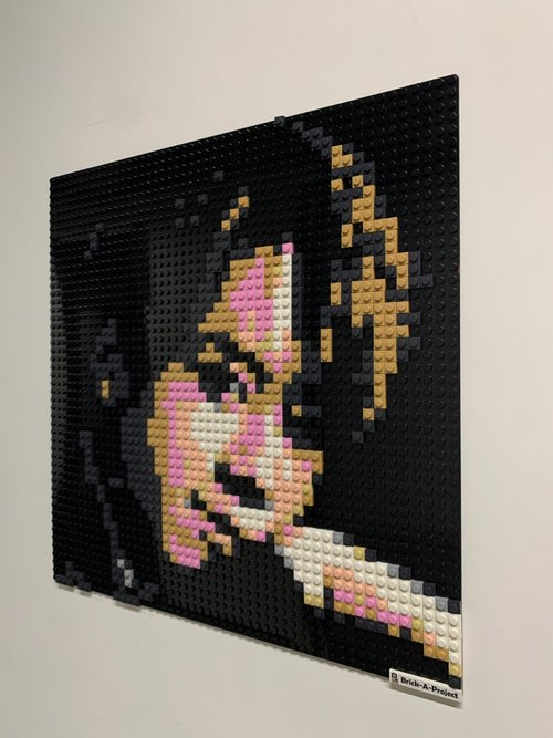 brickaproject 客製化專屬人物樂高化積木畫40x40cm