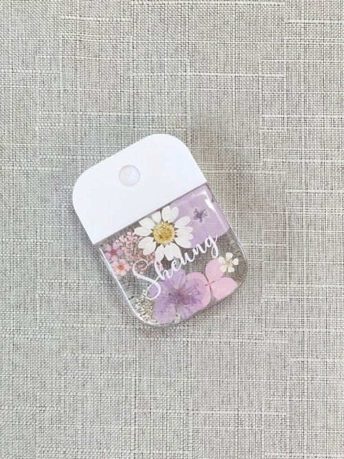 扎物房 【DIY押花噴霧瓶-花環款】自訂名字 客製化 消毒瓶 防疫用品