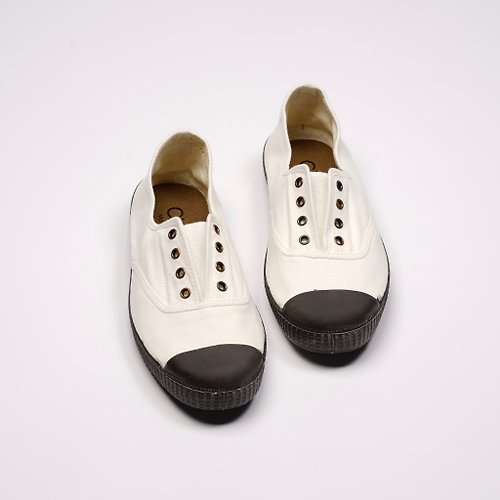 CIENTA 西班牙帆布鞋 西班牙帆布鞋 CIENTA U70997 05 白色 黑底 經典布料 大人