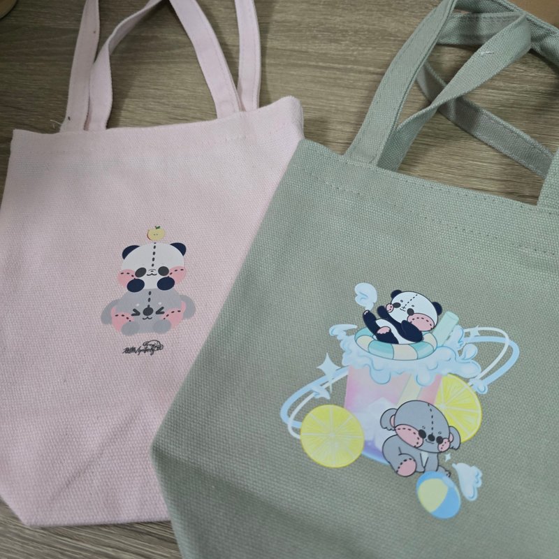 Vipstorey koala | summer special drink themed drink bag - ถุงใส่กระติกนำ้ - ผ้าฝ้าย/ผ้าลินิน สีเงิน