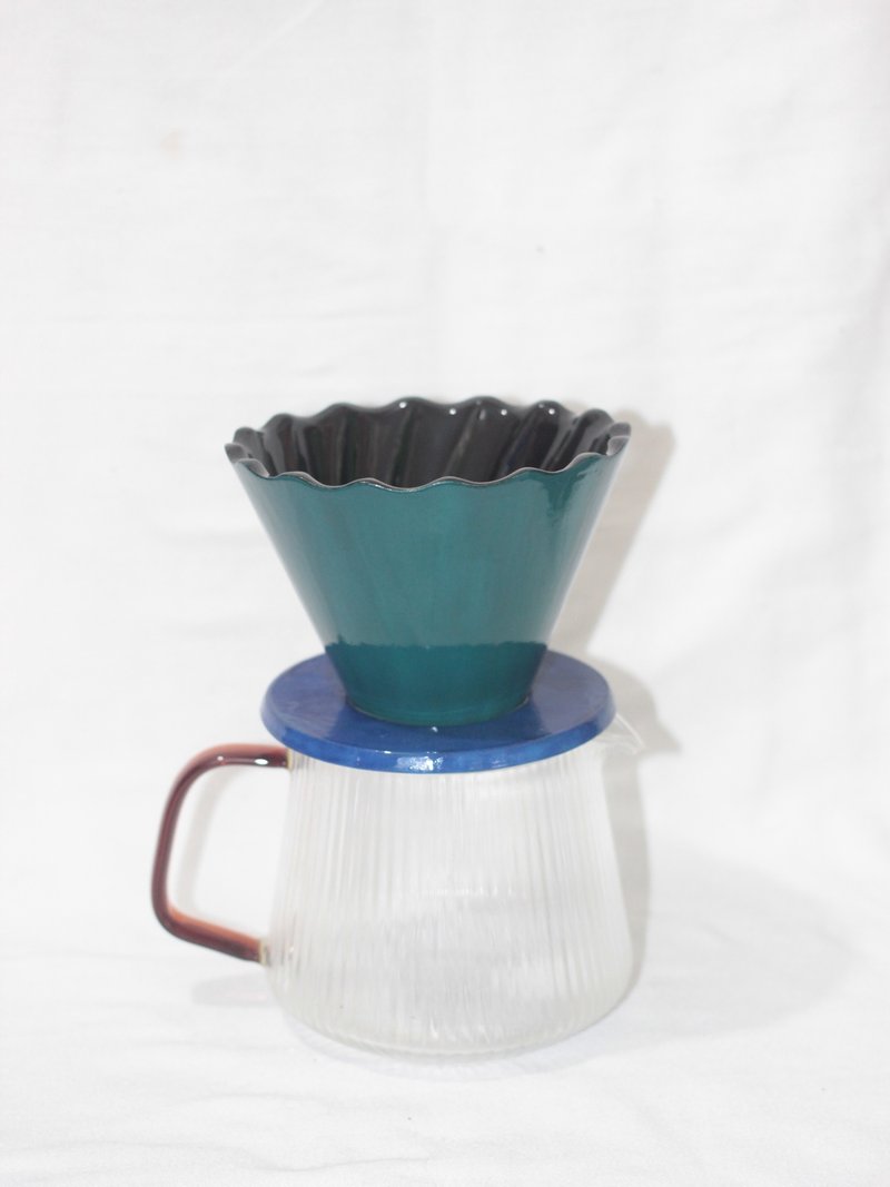 Coffee Dripper - 咖啡壺/手沖壺 - 陶 綠色