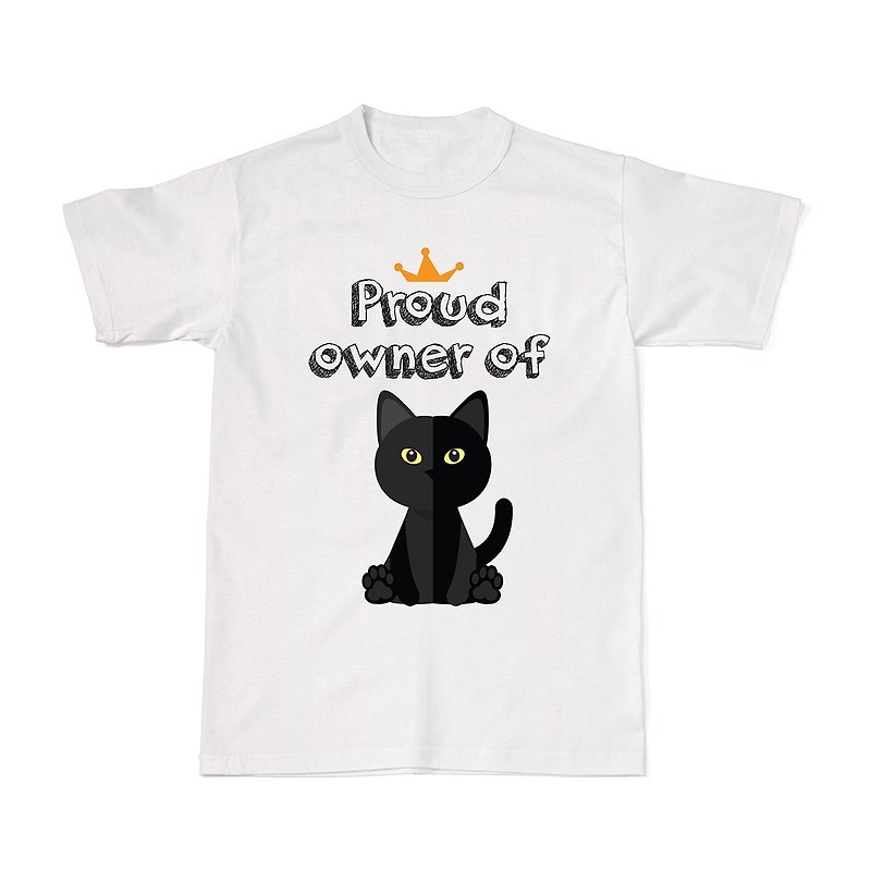 Proud Cat Owners Tees - Bombay Cat - T 恤 - 棉．麻 白色