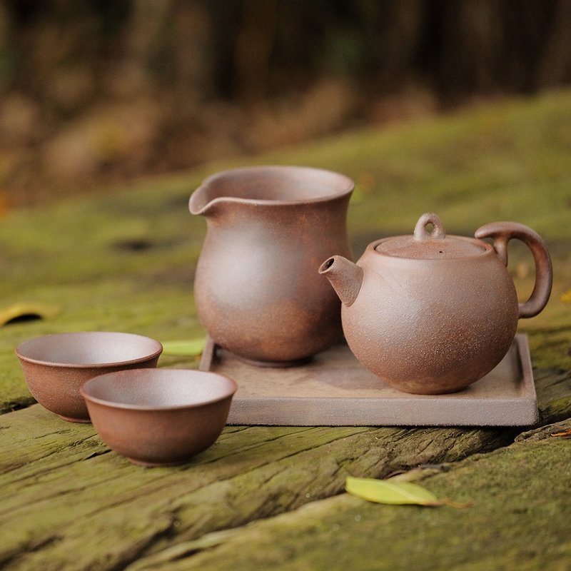 陶作坊│老岩泥滿好壺_焱(三次燒) - 茶壺/茶杯/茶具 - 其他材質 咖啡色