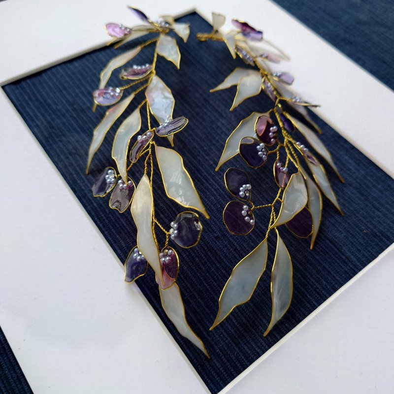 Purple cord headdress - Hair Accessories - Resin 