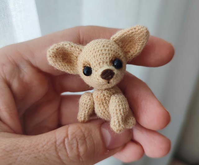 Miniature crocheted puppy Chihuahua. Dollhouse miniature. - Shop  Microtoysby Kids' Toys - Pinkoi