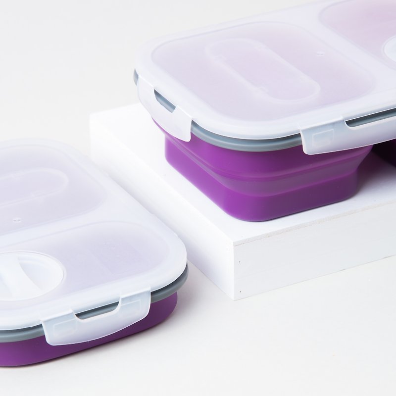 Purple Grape Silicone Lunch Box - 便當盒/飯盒 - 矽膠 紫色