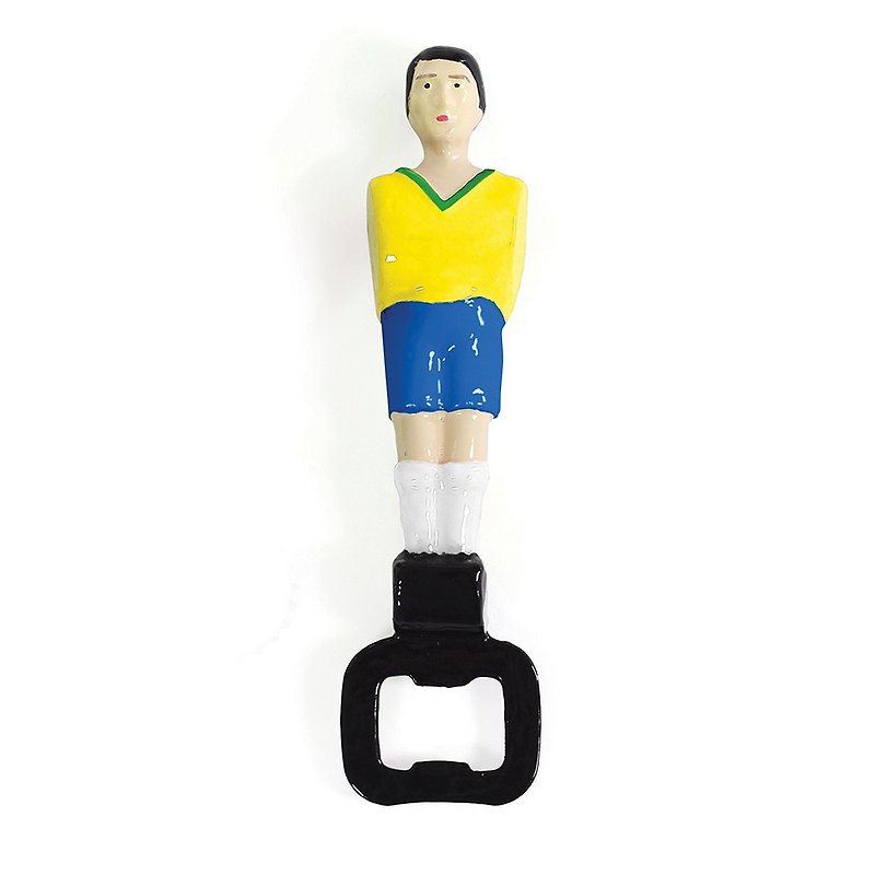 DOIY Footballer - ボトルオープナー (2014 ワールドカップ ブラジル限定版) 不良品 - 栓抜き - 金属 イエロー