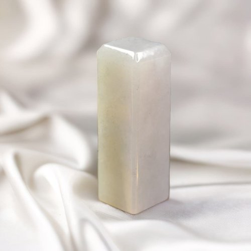 瓔珞翡翠 飄烏雞翡翠印章 | 天然緬甸玉A貨翡翠 | 送禮