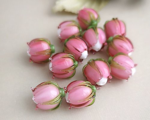 Lampwork Beads, Clover Flower Bead, 1pc Glass Flower Bead, Lampwork Flower  Beads - Shop BijouByKatie Pottery & Glasswork - Pinkoi