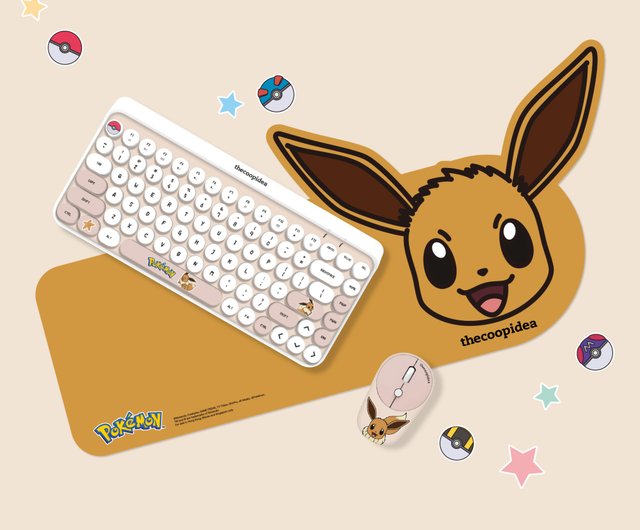 thecoopidea x POKÉMON TAPPY ワイヤレスキーボードとマウスのセット