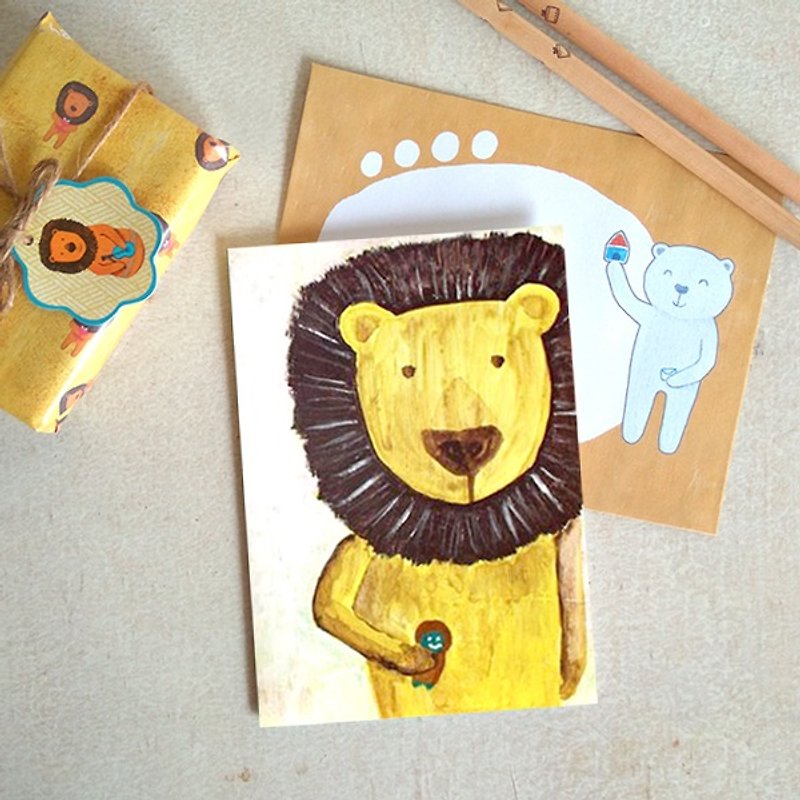 Universal Card | bulk lion - Cards & Postcards - Paper Multicolor