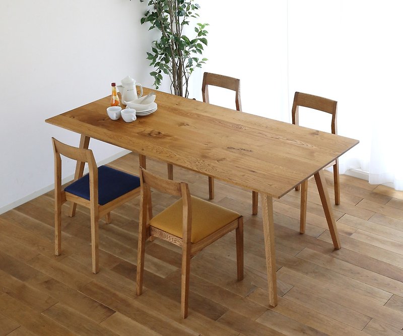 Asahikawa furniture gauzy calm works DINING TABLE THREE - Dining Tables & Desks - Wood Brown
