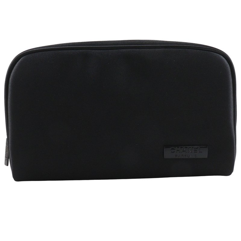 [Direct from Japan] CHANEL Mademoiselle Pouch Novelty Nylon Black Women's [Used] - กระเป๋าเครื่องสำอาง - ไนลอน สีดำ