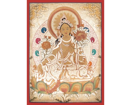Boudha Stupa Thanka Centre 精美的綠度母唐卡 - 守護生命者