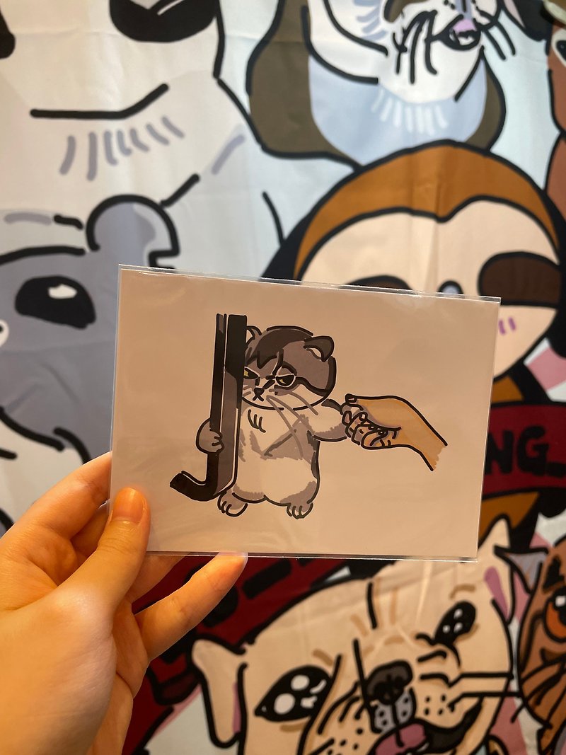 Postcard angry cat - Cards & Postcards - Paper 