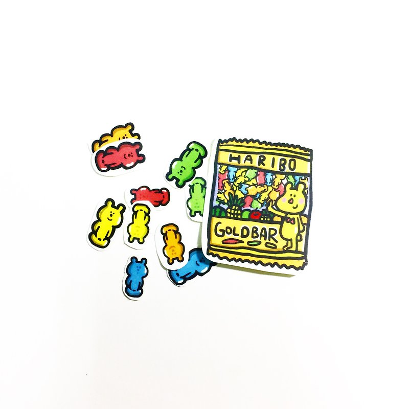 Gummy candy sticker single sale - สติกเกอร์ - กระดาษ 