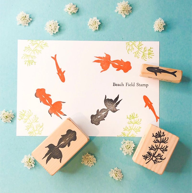 Goldfish stamp set - Stamps & Stamp Pads - Other Materials 