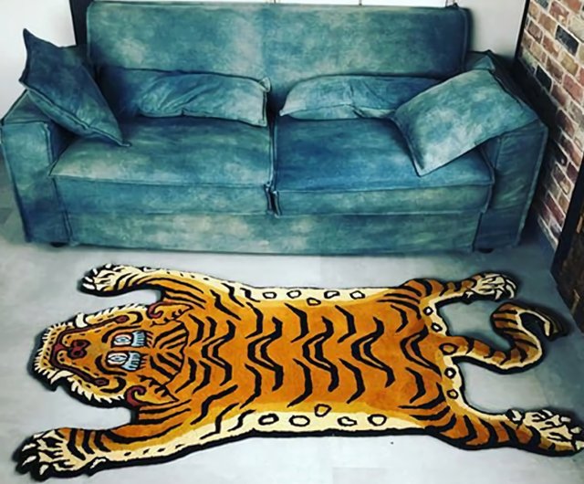 Tibetan Tiger Rugs, positivity and protection for the home.