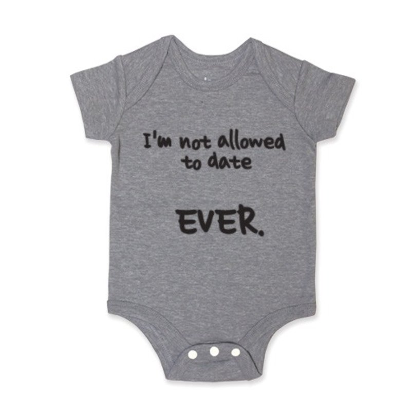 Package fart clothing jumpsuit I'm not allowed to date (Heather Grey) - Onesies - Other Materials Gray