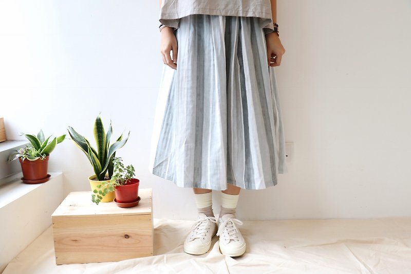 Own/double yarn shed - Skirts - Cotton & Hemp Gray