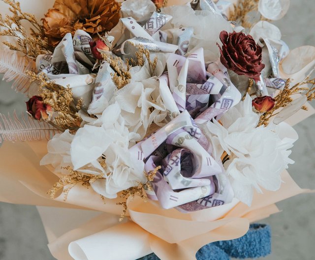 Large bouquet/money flower bouquet/banknote bouquet/money bouquet/banknote  flower/money flower/everlasting flower/everlasting flower - Shop OWN Flower  Dried Flowers & Bouquets - Pinkoi