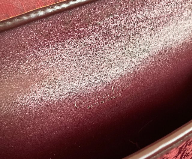 CD Christian Dior classic red old flower vintage bag clutch - Shop
