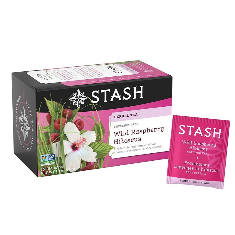 Star Tea Decaffeinated Herbal Raspberry Flavor Tea Box 20pcs - ชา - อาหารสด 