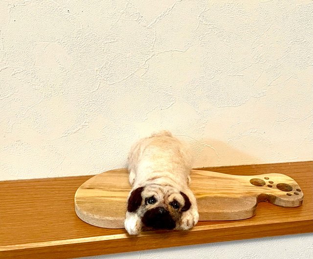 パグ 羊毛フェルト - ショップ yottymikan 編み物/刺繍/羊毛フェルト