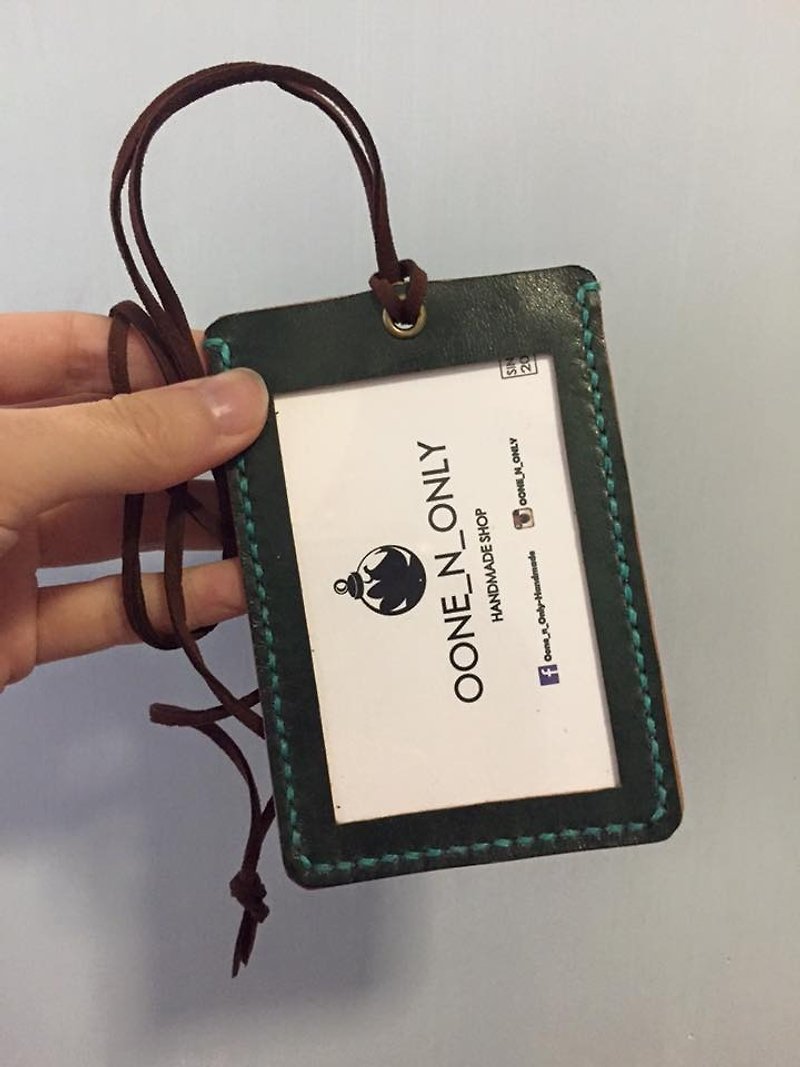 Oone_n_Only Handmade genuine leather card holder - ที่เก็บนามบัตร - หนังแท้ 