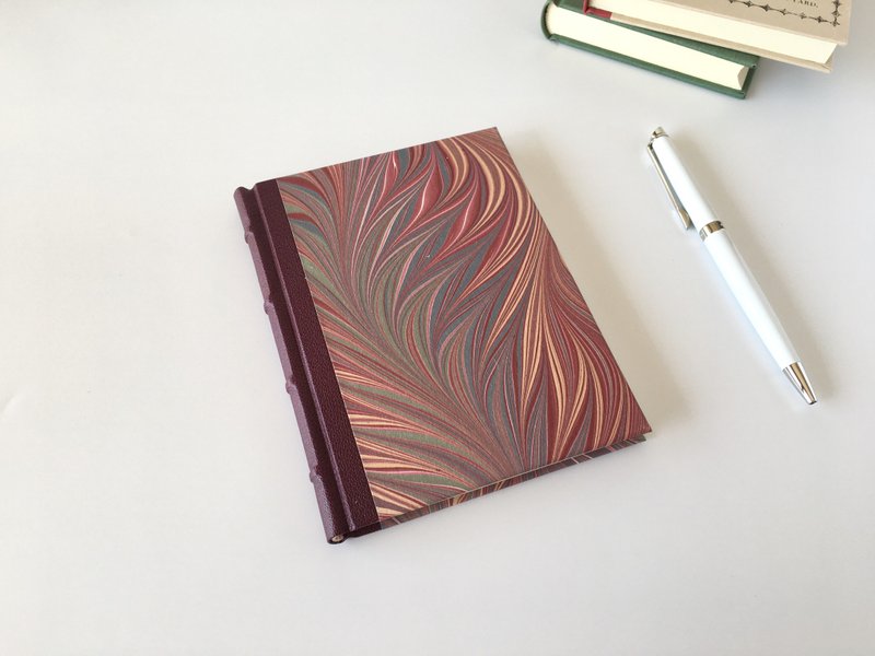French marbled paper notebook A6 - Notebooks & Journals - Paper Red