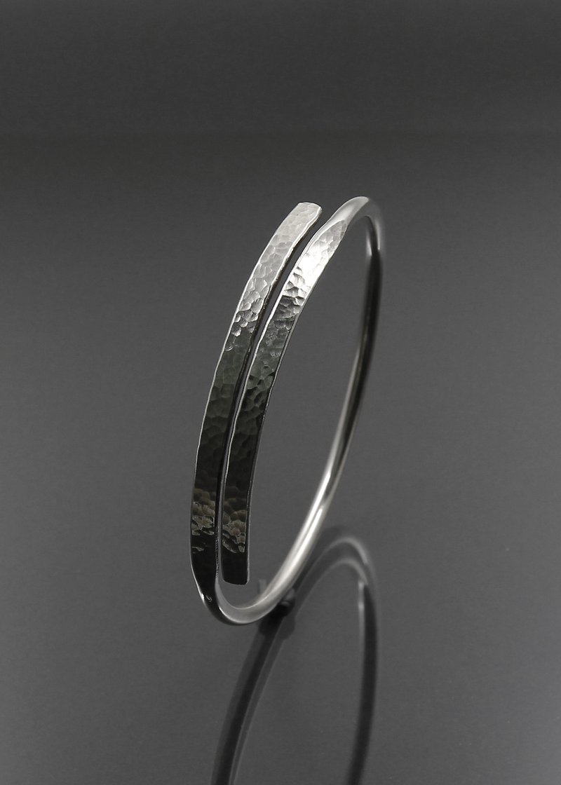 - Double Wire Bracelet - Adjustable / Bracelet Bracelet - Bracelets - Sterling Silver Silver