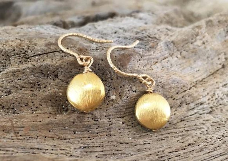 Golden Moon K14GF Earrings - Earrings & Clip-ons - Gemstone 