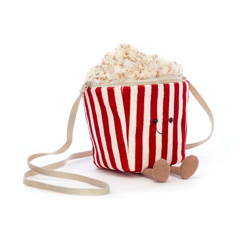 Amuseable Popcorn Bag - กระเป๋าแมสเซนเจอร์ - เส้นใยสังเคราะห์ สีแดง