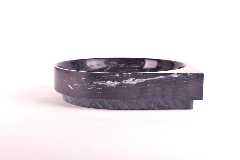 Marble drop-shaped tray - กล่องเก็บของ - หิน สีดำ