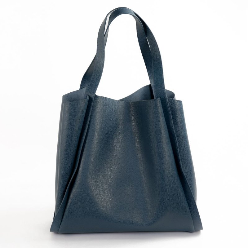 The Workmate Tote ・ Aegean Blue・Daily Shoulder Carry-on (Buy 1 Get 3) - Laptop Bags - Genuine Leather Blue