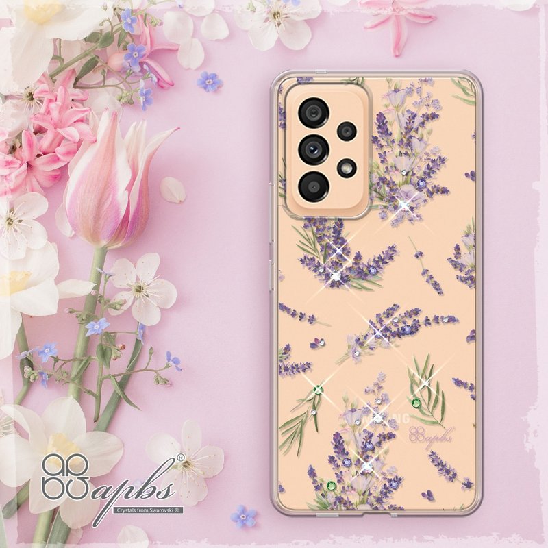 Samsung Galaxy A53 5G Lightweight Military-Spec Drop-resistant Colored Diamond Phone Case-Small Fresh-Lavender - Phone Cases - Other Materials Multicolor