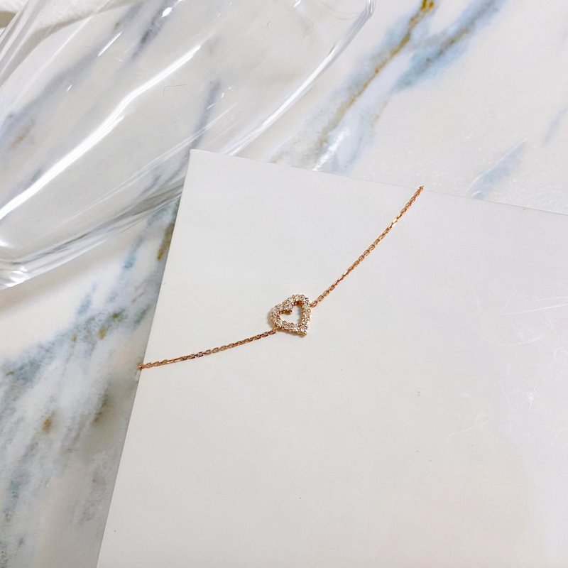 925 sterling silver | sweet heart_bracelet - Bracelets - Precious Metals 