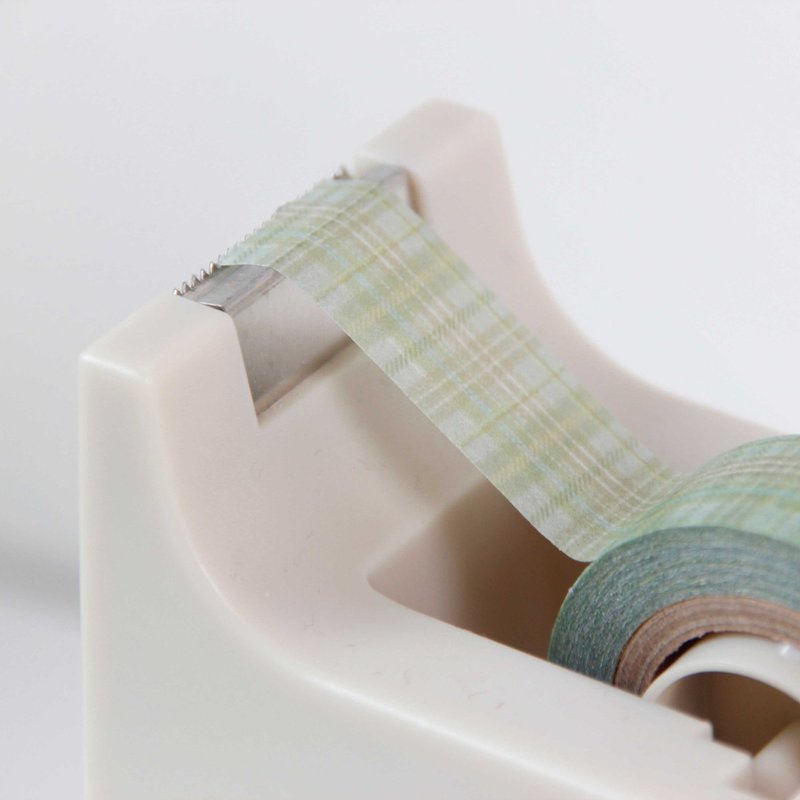 Autumn Check Masking Tape | Mint Fog - 紙膠帶/和紙/PET - 紙 綠色