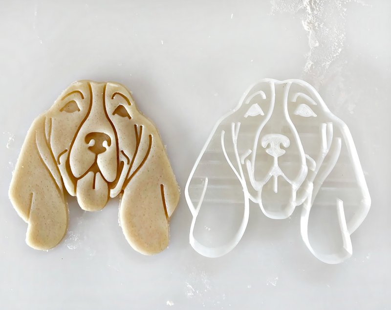 Basset Hound Cookie Cutter / Dog portrait cutter / 3D printed - อื่นๆ - พลาสติก 