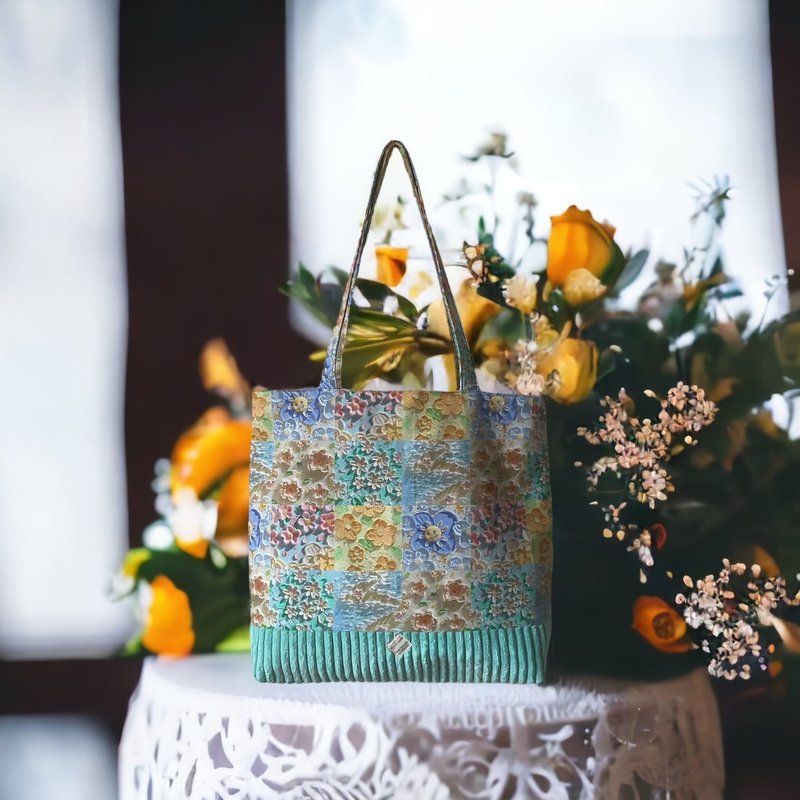 shoulder bag - 其他 - 棉．麻 藍色