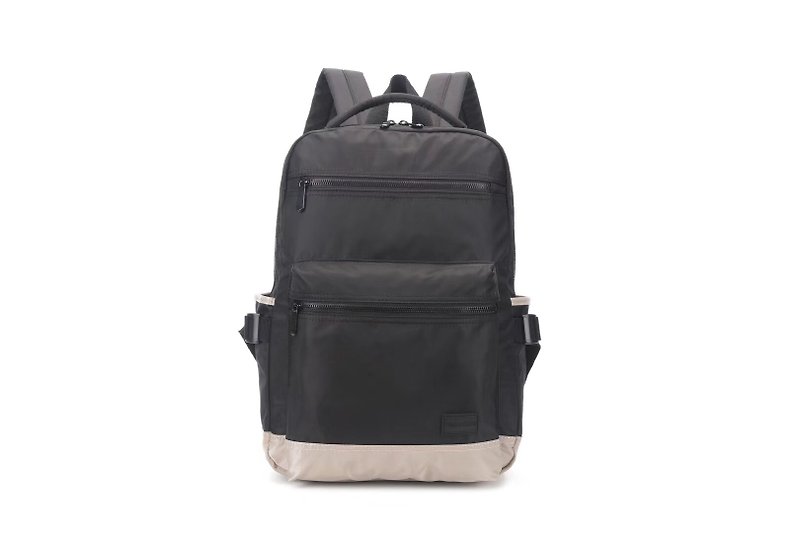 Large capacity men's backpack/backpack/travel backpack/student schoolbag three colors optional #7039 - Backpacks - Waterproof Material Black