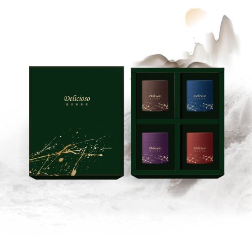 德里斯 Delicioso 【德里斯Delicioso】茶墨禮盒 / 臺灣茶葉35g x4